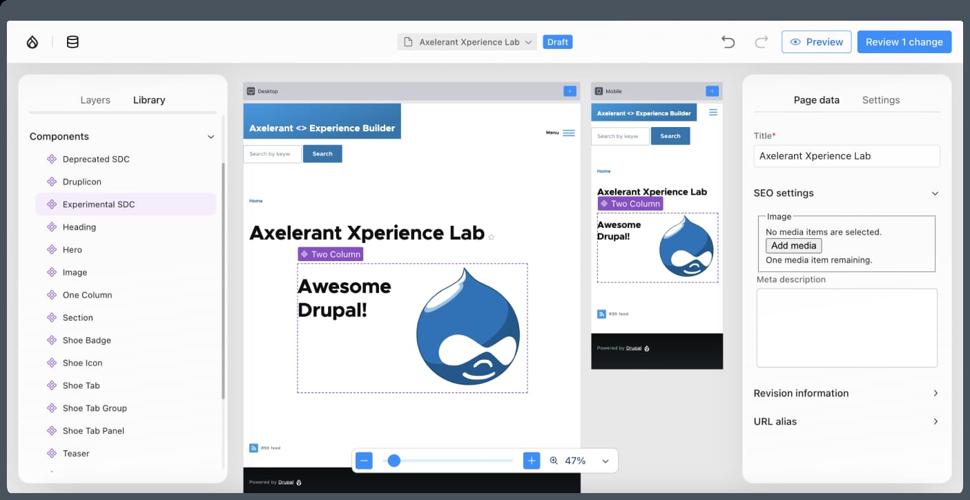 drupal canva